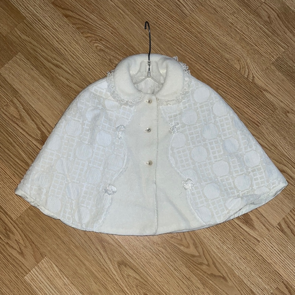 Child’s Vintage Wool winter poncho cape